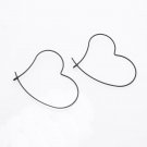 New Fashion Jewelry Heart Design Hoop Earring Gift For Women 2 E4R
