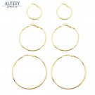 New Fashion Jewelry Huge Hoop Earring Set 1lot 3pairs Gift F 2 E4R