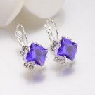 New Fashion Luxury Romantic Silver Plated Rhinestone Lace Sq 2 E4R