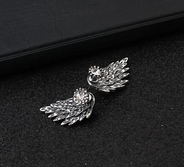 New Gothic Gold Silver Plated Cool Angel Wings Alloy Cool Fe E4R