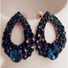 new Natural Fashion Blue Zircon Big Earrings Jewelry Bri E4R