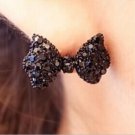 New Women S Fashion Lovely Cute Simple Black Butterfly Bow E E4R