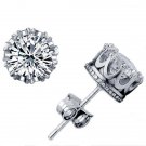 Nice Unisex Trendy Stud Earings 925 Sterling Silver Jew E4R