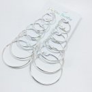 Oppohere 6 Pair Set Vintage Gold Color Big Circle Hoop Earri 2 E4R