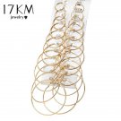 Oversize Big Circle Hoop Earring Set For Women Simple P 4 E4R