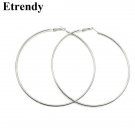 Personality Super Big Circles Hoop Earrings For Women Fashio E4R