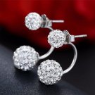 Promotion Wholesale 30 Silver Plated Fashion U Bend Earring E4R