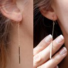 Punk Jewelry Fashion Women Charms Tassels Metal Bar Ear Jewe E4R