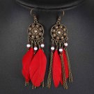 Retro Women Fashion Personality Punk Classic Bronze Earrings 2 E4R