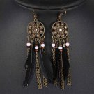 Retro Women Fashion Personality Punk Classic Bronze Earrings 3 E4R