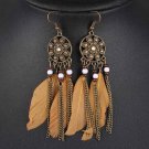Retro Women Fashion Personality Punk Classic Bronze Earrings E4R