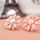 Saatleri Stud Earring Women Lady Lovely Daisy Flower Pearl O 3 E4R