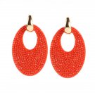 Sehuoran hotsale Earrings Brincos Big Oval Drop Earrings E4R