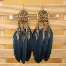 Shuangr Fashion Boho Feather Tassel Dreamcatcher Earring Vin 2 E4R