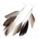 Shuangr Feather Earrings For Women Boucle D Oreille Femme Bi 2 E4R