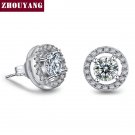 Silver Color Hearts Arrows Cut 0 75 Carat Cubic Zirconia Sil 2 E4R