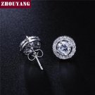 Silver Color Hearts Arrows Cut 0 75 Carat Cubic Zirconia Sil E4R