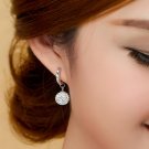 Silver Plated Crystal Women Earrings Long Earrings Fashion D 2 E4R