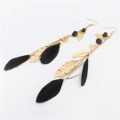 Summer Style Elegant Bohemian Vintage Feather Dangle Earring E4R