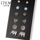 Summer Style Vinatge Brincos Elephant Stud Earring 6 Pa 2 E4R