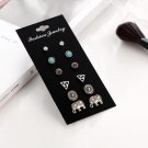 Summer Style Vinatge Brincos Elephant Stud Earring 6 Pa 3 E4R