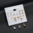 Terreau Kathy Brincos Fashion 12 Pair Set Trendy Style E4R