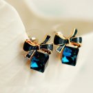 The High Quality Fashion Chic Shimmer Plated Gold Bow C E4R
