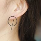 Timlee E066 New Punk Style Cool Metal Round Studs Earrings W E4R