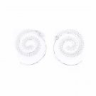 Tomtosh 1 Pair Fashion Romantic Spiral Stud Earring Ear Stud 2 E4R