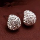 Tomtosh Jewerly Fashion Vintage Full Crystal Crescent Stud E 2 E4R