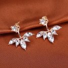 Tomtosh Korean Style And Leave A Silver Plated Crystal Earri 2 E4R