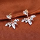 Tomtosh Korean Style And Leave A Silver Plated Crystal Earri 4 E4R