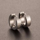 Tomtosh New Design1 Pair Cool Punk Men S Stainless Steel Hoo 2 E4R