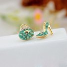 Tomtosh New Fashion Cute Bags Heels Shoe Asymmetric Earrings 2 E4R