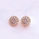 Tomtosh New Round Earrings Full Rhinestone Heart Shaped Earr E4R