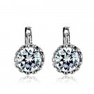 Top Quality Crown Earring Rose Gold Color Jewelry Made With 3 E4R