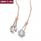 Top Quality Zye683 Cubic Zirconia Rose Gold Color Fashion Ch 2 E4R