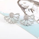 Trendy Jewelry Gold Color Hollow Out Leaf Stud Earrings Ear E4R