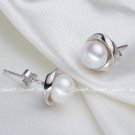 Umode 100 Genuine Brand Pearl Jewelry Natural Pearl Earrings 3 E4R