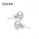 Umode 8 9 Mm 100 Natural Freshwater Pearl Earrings Jewelry 9 4 E4R