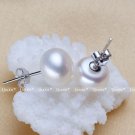 Umode 8 9 Mm 100 Natural Freshwater Pearl Earrings Jewelry 9 E4R