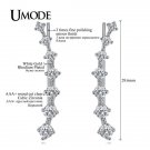 Umode Four Prong Setting Cz Crystal White Rose Gold Color Di 4 E4R