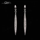 Vintage Cubic Zirconia Stud Earrings Wholesale Silver Rose G 3 E4R