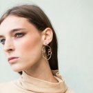 Vintage Gold Silver Filled Open House Sister Earrings Statem 3 E4R