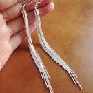 Vintage Long Earrings Silver Color Tassel Earrings High Qual E4R