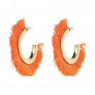 Vintage Maxi Big Orange Fringing Earrings For Women Fashion 2 E4R