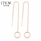 Vintage Punk Silver Color Long Tassel Dangle Earrings F 2 E4R