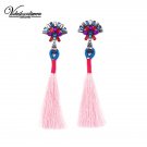 Vodeshanliwen New Colours Long Tassel Earrings Fashion Vinta E4R