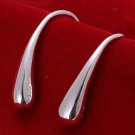 Wholesale 925 Jewelry Silver Color Fashion Waterdrop Earring 2 E4R