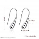 Wholesale 925 Jewelry Silver Color Fashion Waterdrop Earring E4R